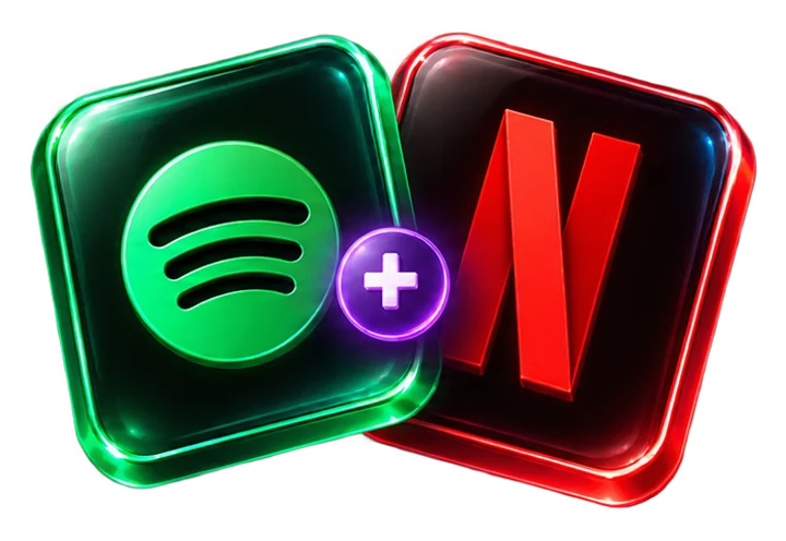 Pack Spotify + Netflix 4K